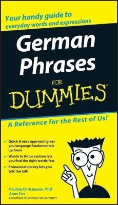 German Phrases for Dummies - Christensen, Paulina; Fox, Anne