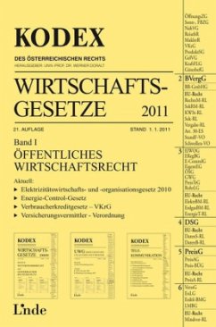 Cover Wirtschaftsgesetze 2011 (f. Österreich)