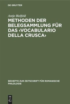 Methoden der Belegsammlung für das ¿Vocabulario della Crusca¿