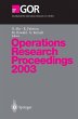 Operations Research Proceedings 2003 - Bild 1