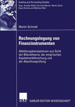 Rechnungslegung von Finanzinstrumenten - Schmidt, Martin