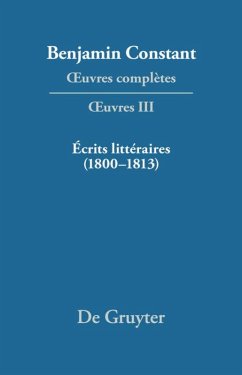 Écrits littéraires (1800¿1813)