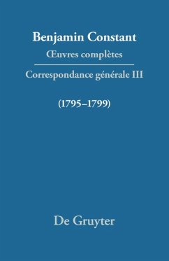 Correspondance 1795¿1799 - Constant, Benjamin