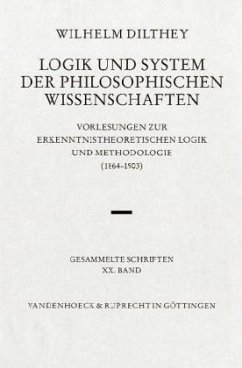 Cover Logik und System der philosophischen Wissenschaften / Gesammelte Schriften 20