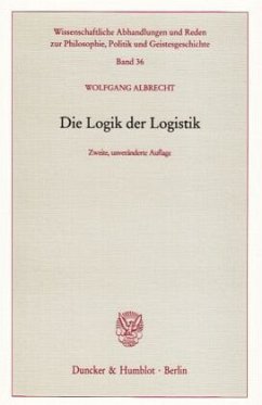 Die Logik der Logistik. - Albrecht, Wolfgang