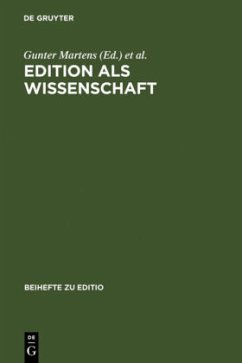 Edition als Wissenschaft