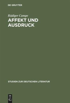 Affekt und Ausdruck - Campe, Rüdiger