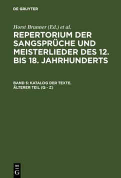 Katalog der Texte. Älterer Teil (Q - Z)