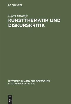 Cover Kunstthematik und Diskurskritik