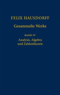 Felix Hausdorff - Gesammelte Werke Band IV - Hausdorff, Felix