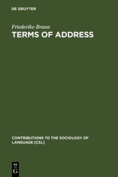 Terms of Address - Braun, Friederike