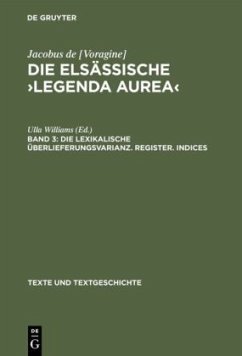 Die lexikalische Überlieferungsvarianz. Register. Indices - Williams, Ulla