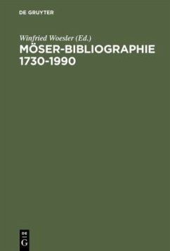 Möser-Bibliographie 1730¿1990