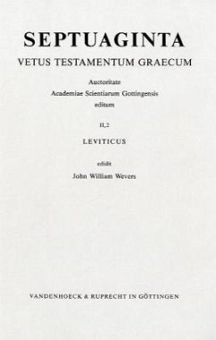 Septuaginta. Band 2,2 / Septuaginta 2/2 - Wevers, John William (Hrsg.)