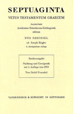 Septuaginta. Nachtrag zu Band 16,1 / Septuaginta 16/1N - Ziegler, Joseph (Hrsg.)