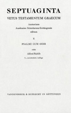 Psalmi cum Odis / Septuaginta 10 - Rahlfs, Alfred (Hrsg.)