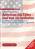 American Job Titles und was sie bedeuten