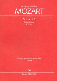 Missa C-Dur KV 258 (Spaur-Messe), Partitur - Mozart, Wolfgang Amadeus
