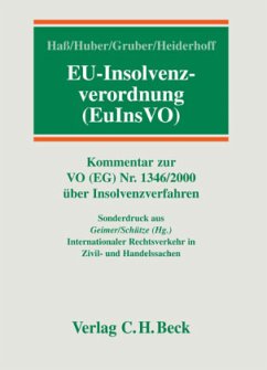 EU-Insolvenzverordnung (EuInsVO), Kommentar - Haß, Detlef / Huber, Peter / Gruber, Urs / Heiderhoff, Bettina