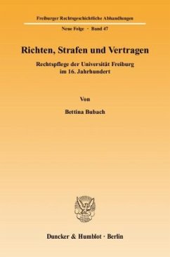 Richten, Strafen und Vertragen. - Bubach, Bettina