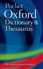 Cover Pocket Oxford Dictionary, Thesaurus, and Wordpower Guide