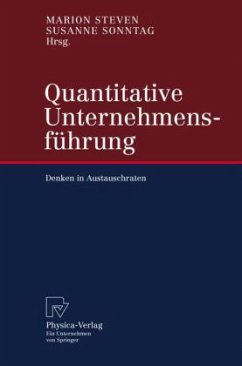 Quantitative Unternehmensführung - Steven, Marion / Sonntag, Susanne (Hgg.)