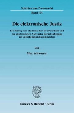 Cover Die elektronische Justiz