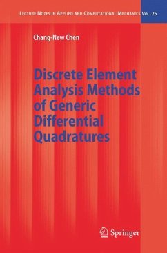 Discrete Element Analysis Methods of Generic Differential Quadratures - Chen, Chang-New