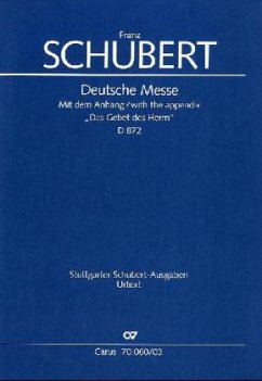 Deutsche Messe F-Dur D 872, Orgelauszug - Schubert, Franz