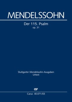 Der 115. Psalm op.31, Klavierauszug - Mendelssohn Bartholdy, Felix