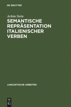 Semantische Repräsentation italienischer Verben - Stein, Achim