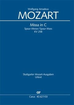 Missa in C (Klavierauszug) - Mozart, Wolfgang Amadeus