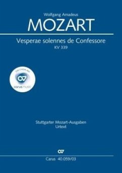 Vesperae solennes de Confessore KV 339, Klavierauszug - Mozart, Wolfgang Amadeus