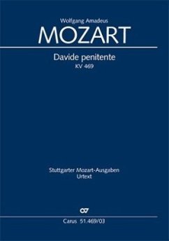 Davide penitente KV 469, Kantate, Klavierausgabe - Mozart, Wolfgang Amadeus
