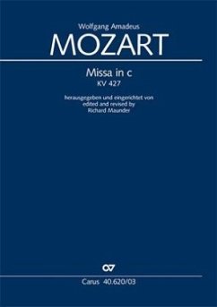 Missa c-Moll KV 427, Klavierauszug - Mozart, Wolfgang Amadeus