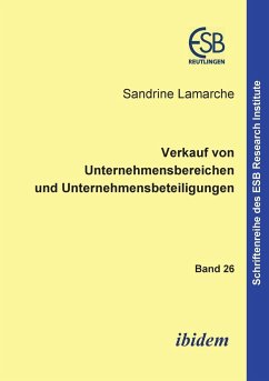 Verkauf von Unternehmensbereichen und Unternehmensbeteiligungen. - Lamarche, Sandrine