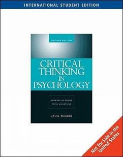 Critical Thinking in Psychology: Separating Sense from Nonsense. John Ruscio - Ruscio, John