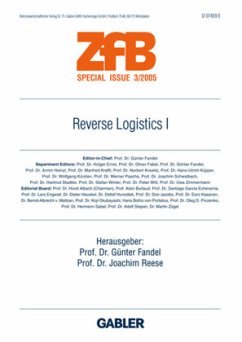Reverse Logistics I / ZfB (Zeitschrift für Betriebswirtschaft) Special Issue Bd.3/2005, Tl.1 - Fandel, Günter / Reese, Joachim (eds.)
