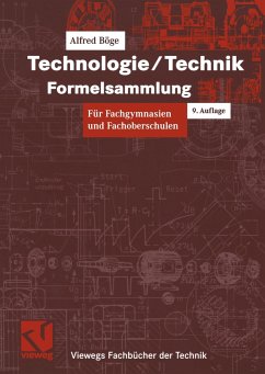 Technologie/Technik Formelsammlung - Böge, Alfred