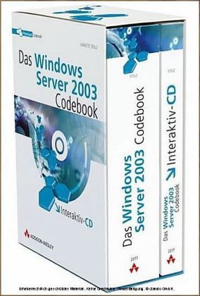 Das Windows Server 2003 Codebook, m. CD-ROM Das Windows Server 2003 Codebook, m. CD-ROM