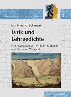 Cover Karl Friedrich Schimper (1803-1867). Lyrik und Lehrgedichte