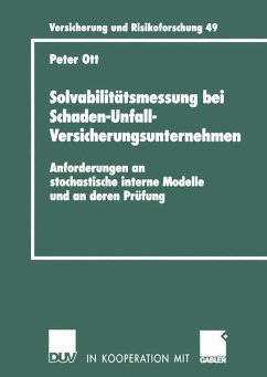 Solvabilitätsmessung bei Schaden-Unfall-Versicherungsunternehmen - Ott, Peter