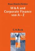 M & A und Corporate Finance von A - Z