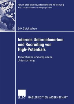 Internes Unternehmertum und Recruiting von High-Potentials - Spickschen, Erik