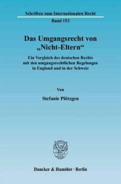 Das Umgangsrecht von »Nicht-Eltern«. - Plötzgen, Stefanie