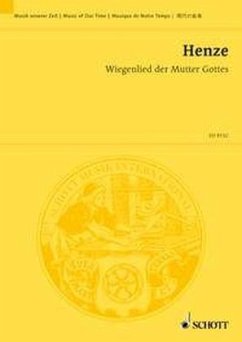 Cover Wiegenlied der Mutter Gottes, Knabenstimme (einstimmiger Knabenchor) und 9 Soloinstrumente, Partitur