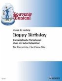 Happy Birthday, für Klaviertrio, Partitur und Stimmen