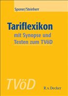Tariflexikon - Sponer, Wolfdieter; Steinherr, Franz