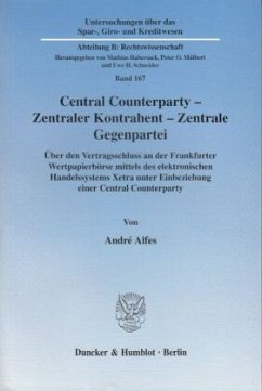 Cover Central Counterparty - Zentraler Kontrahent - Zentrale Gegenpartei