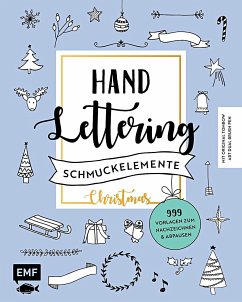 Handlettering-Schmuckelemente Christmas - 999 Vorlagen zum Nachzeichnen und Abpausen